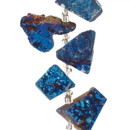Blue Iridescent Druzy Agate Chunks by Bead Landing&trade; {1}