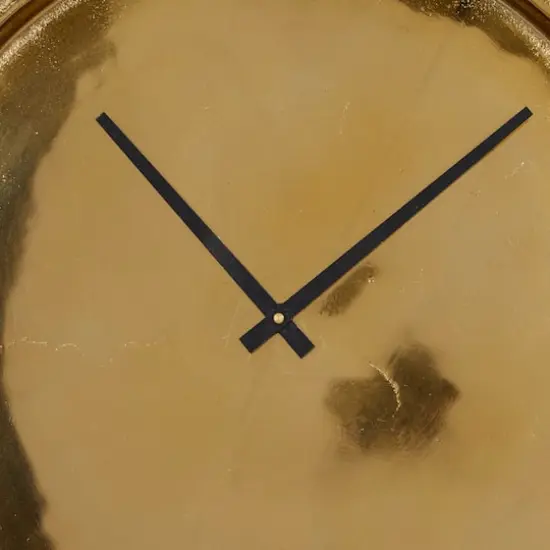 24" Aluminum Coastal Wall Clock Gold {4}