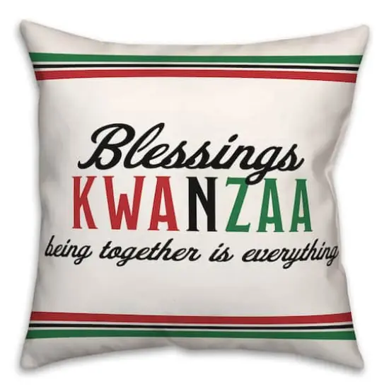 Blessings Kwanzaa Being Together is Everything Throw Pillow {1}