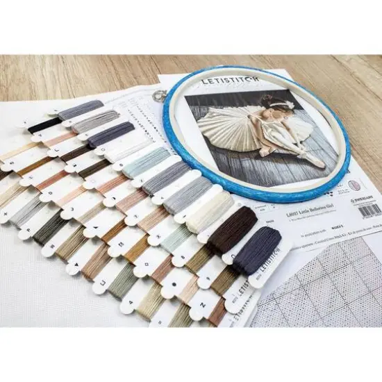 Letistitch Counted Cross Stitch Kit Little Ballerina Girl {4}