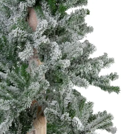 6ft. Unlit Flocked Alpine Artificial Christmas Tree {5}