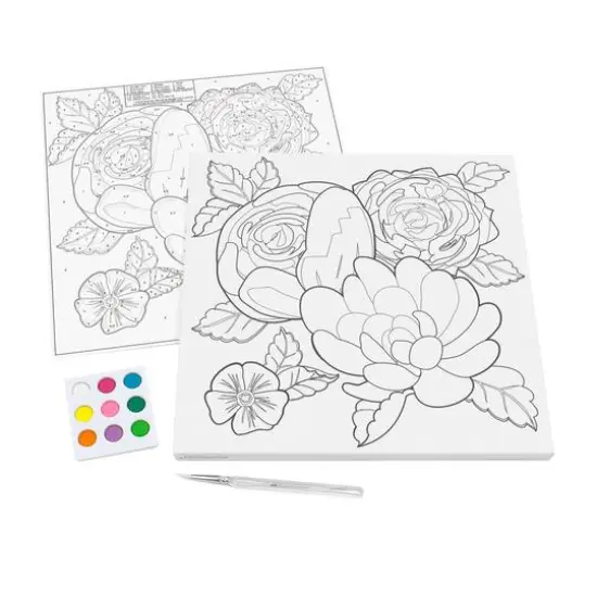 Faber-Castell Bold Floral Paint by Number Watercolor Set {4}