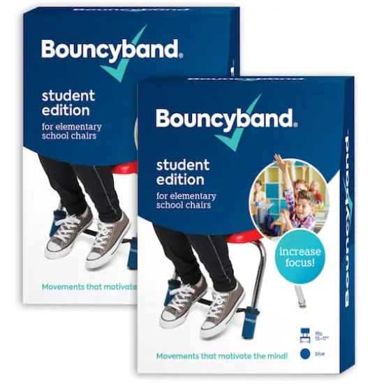 Bouncyband&reg; Blue Bands for Elementary School Chair, 2ct. {1}