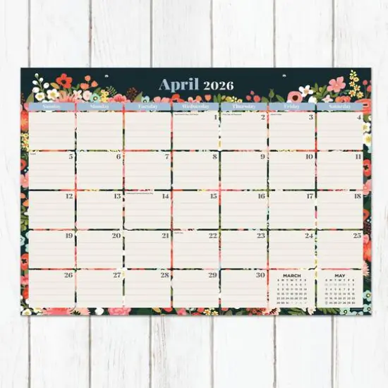 2026 Bountiful Blooms Medium Desk Pad Monthly Blotter Calendar {5}