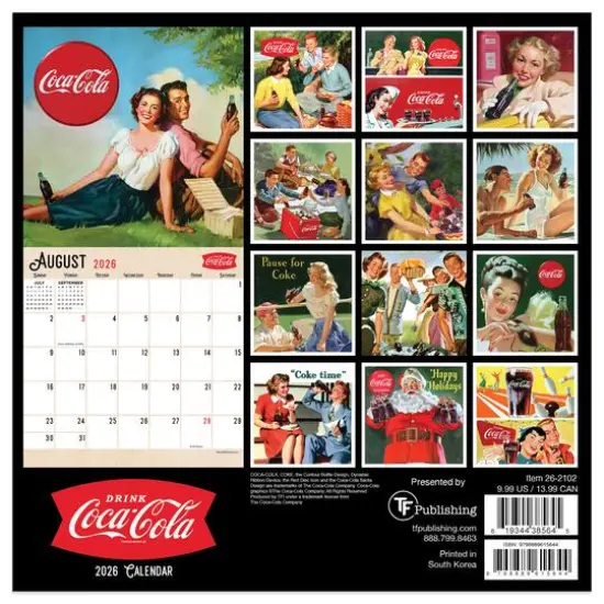 2026 Coca-Cola Mini Calendar {6}