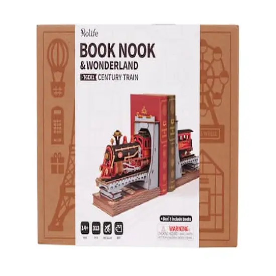 Rolife&reg; Wonderland Century Train Book Nook Kit {5}