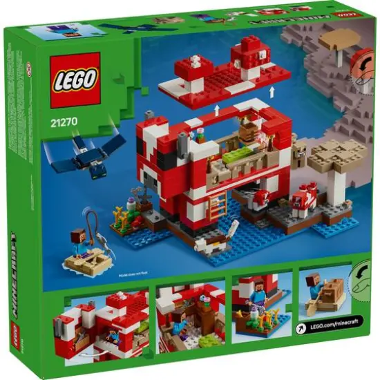 LEGO&reg; Minecraft&reg; The Mooshroom House Island Gamer Kit Toy for Kids 21270 {4}