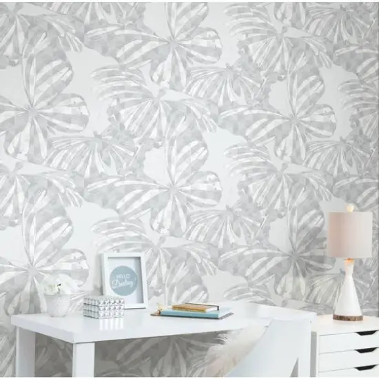 RoomMates Mr. Kate Gray Butterfly Peel & Stick Wallpaper {6}