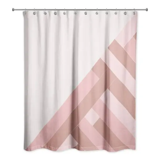 Rectangle Lines 71" x 74" Shower Curtain {1}