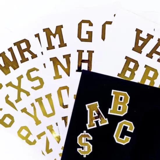 Golden Vinyl Alphabet Sticker Sheets by Recollections&trade; {3}