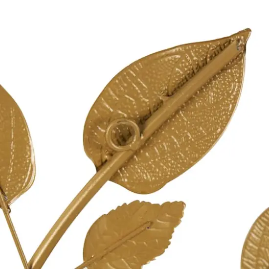 33" Gold Metal Leaf Metallic Wall D&eacute;cor {8}