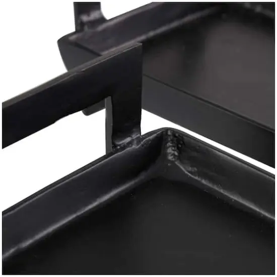 Black Modern Aluminum Nesting Tray Set {4}