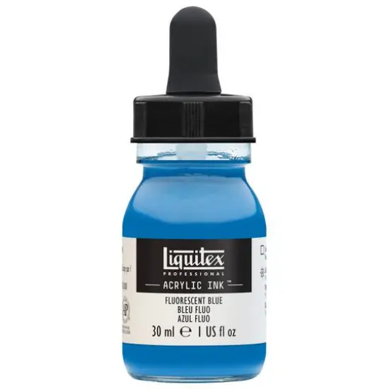 Liquitex&reg; Professional Acrylic INK!, 1oz.Fluorescent Blue {1}