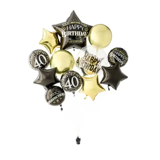 Better with Age Foil Balloon Bundle 40 years {3}