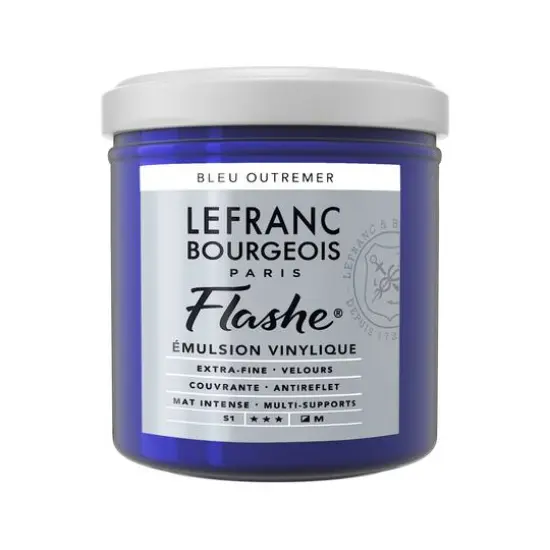 Lefranc & Bourgeois Flashe&reg; Matte Artist's Color, 125mL Ultramarine Blue {1}