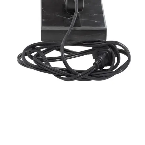 22" Black Metal Traditional Table Lamp {9}