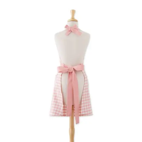 DII&reg; Gingham Print Apron Pink {7}