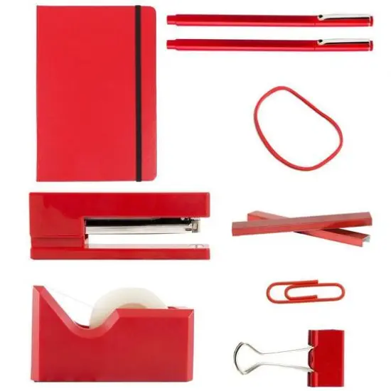 JAM Paper Complete Desk Kit Red {4}