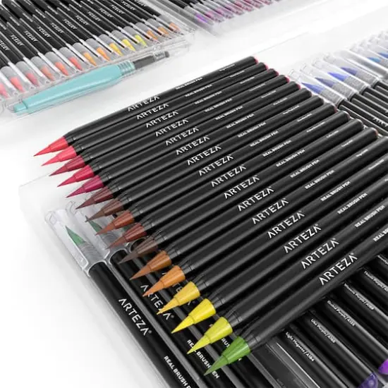 Arteza&reg; Real Brush Pens&reg; 96 Color Set {9}