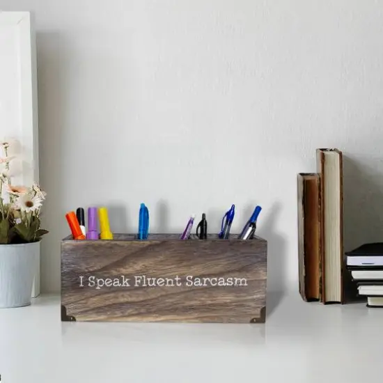 I Speak Fluent Sarcasm Desk Organizer {3}