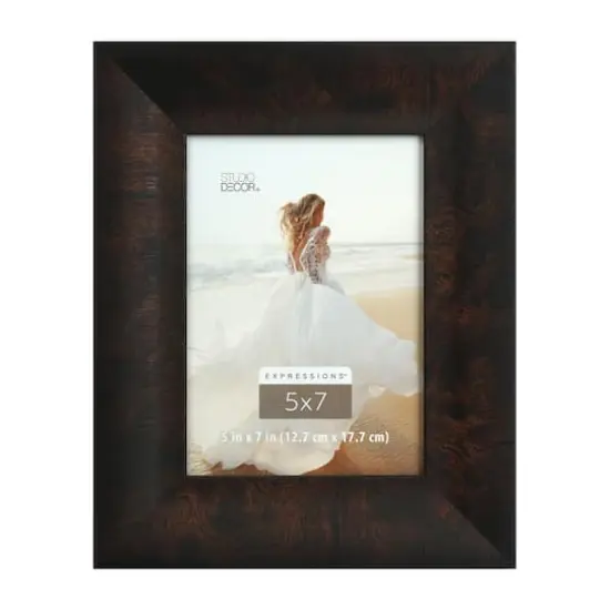 Expressions&trade; 5" x 7" Espresso Beveled Frame by Studio D&eacute;cor&reg; {1}
