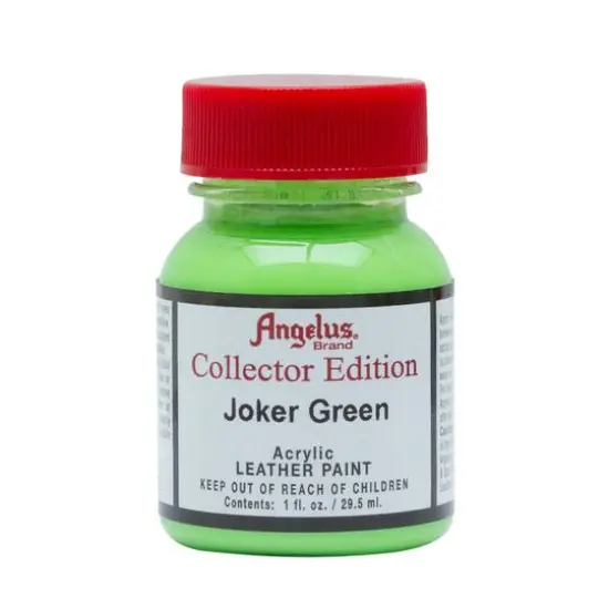 Angelus&reg; Collector Edition Acrylic Leather Paint, 1oz. Joker Green {3}