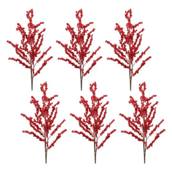 28" Clustered Berry Twig Spray, 6ct. {1}