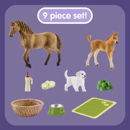 Schleich Horse Club Sarah's Baby Animal Care Playset {3}