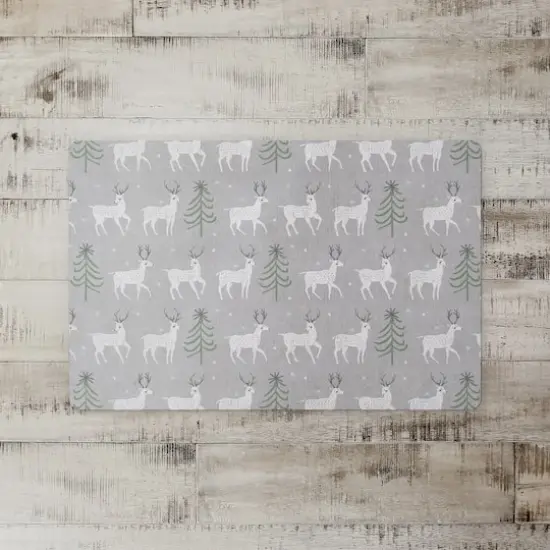 Deer and Tree Pattern 27x18 Floor Mat {3}