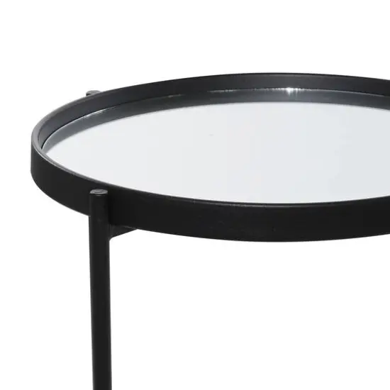 15" Black Contemporary Accent Table {5}