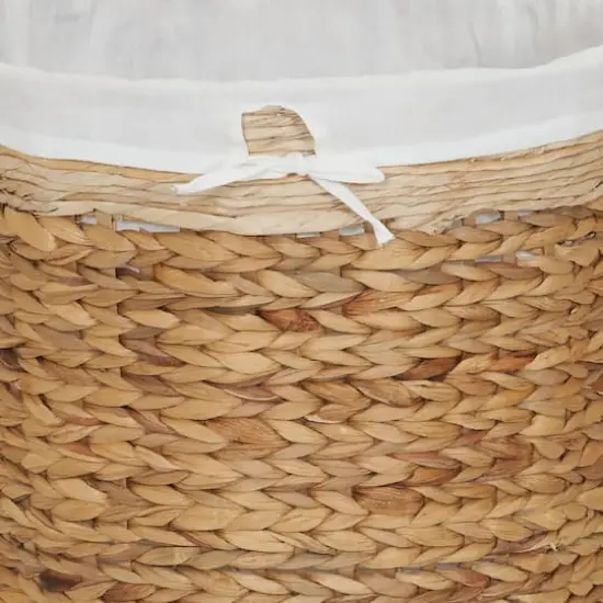 Household Essentials Wicker Basket Laundry Hamper with Liner {4}