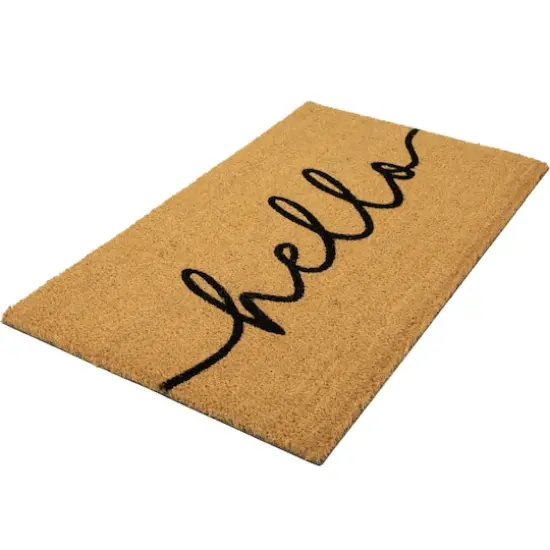 Natural Hello Doormat {5}