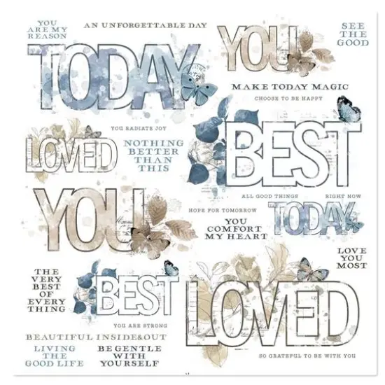 Vintage Artistry Sentiments Serenity Rub-Ons Transfer Sheet {3}