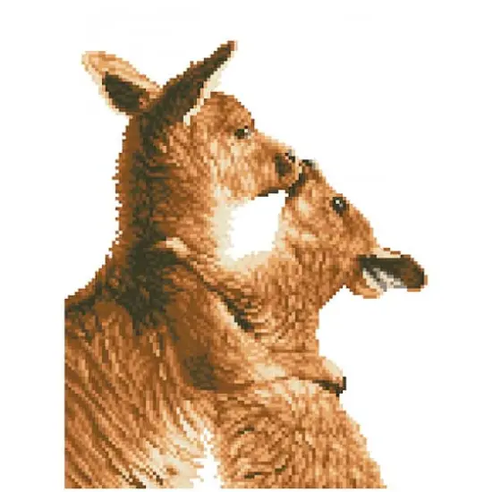 Diamond Dotz&reg; Intermediate Kissing Kangas Diamond Facet Art Kit {4}