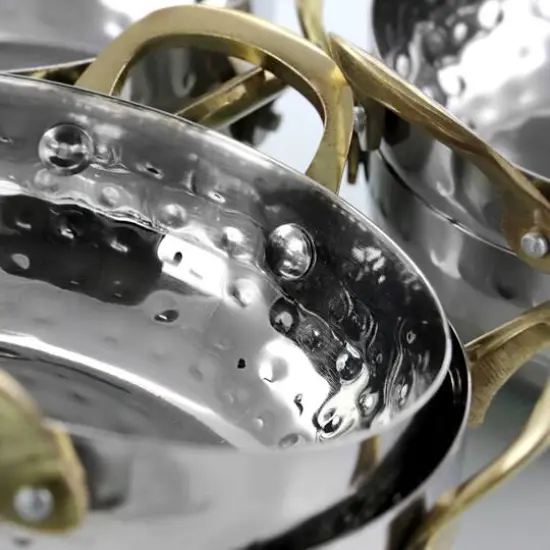 Gibson Home&reg; Lannister 5'' Stainless Steel Mini Serving Bowl Cookware Set {3}