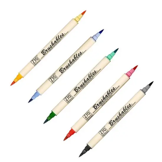 ZIG Memory System&reg; Brushables&reg; Dual-Tip Marker Kiwi {2}