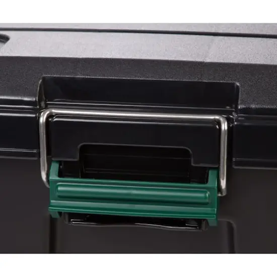 IRIS&reg; Remington&reg; 82qt. Black Store-It-All Utility Totes with Buckle Lids, 4ct. {5}