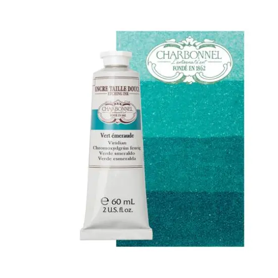 Charbonnel Etching Ink, 60mL Emerald Green {4}