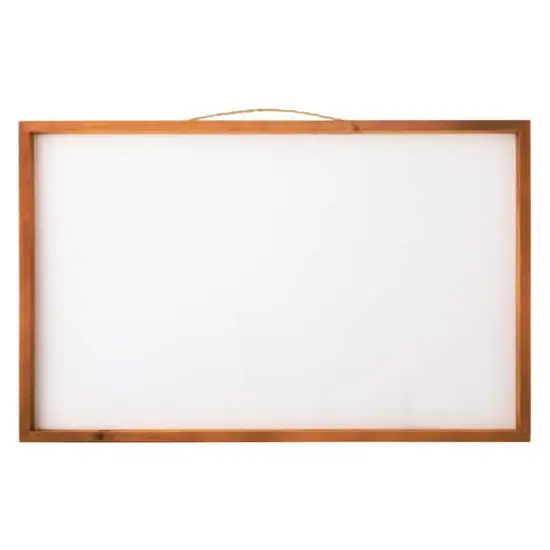 27" Unfinished Plaque with Brown Frame by Make Market&reg; {1}