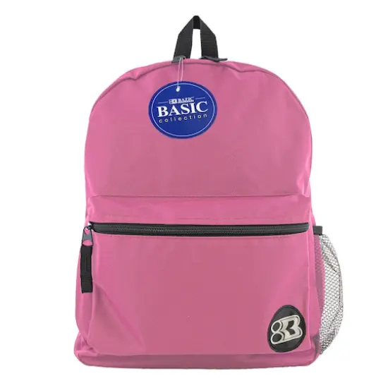 BAZIC&reg; 16" Basic Backpack Fuchsia {1}