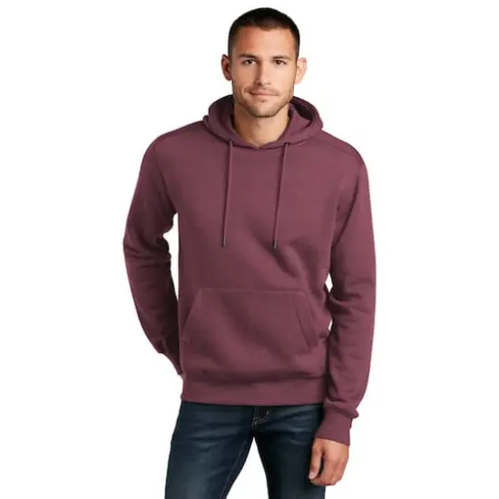 District® Perfect Weight® Fleece Hoodie Heathered Loganberry {4}