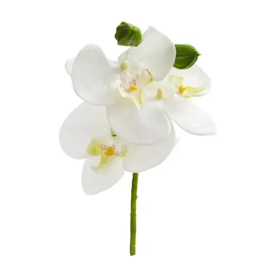 9" Phalaenopsis Orchid Artificial Flower Pick (Set of 12) {1}