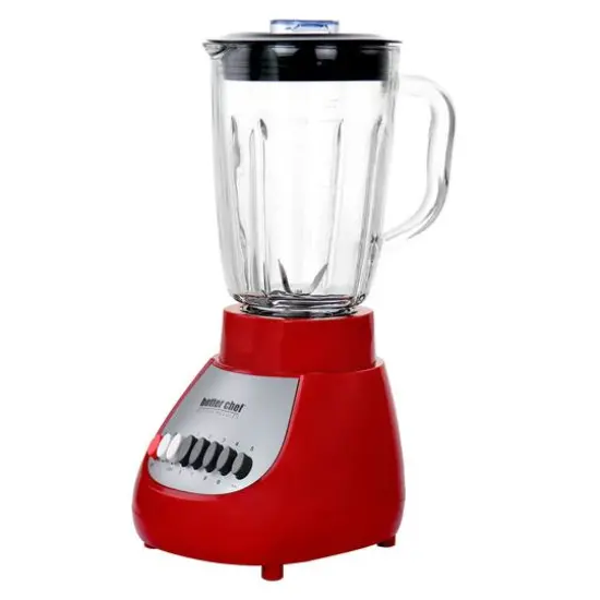 Better Chef Red 42oz. 10-Speed 350-Watt Glass Jar Blender {1}