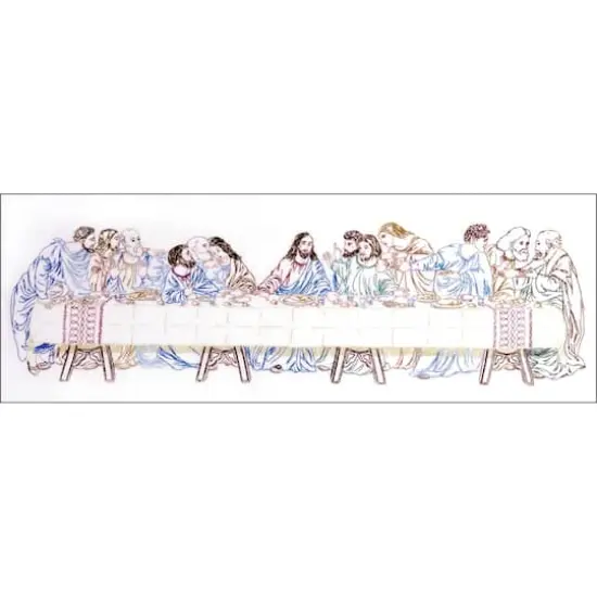 Design Works&trade; The Last Supper Stamped Embroidery Kit {1}