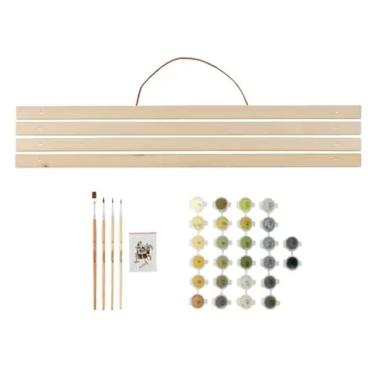 20" x 16" Forest Paint-by-Number Kit with Wood Display Hanger by Artist's Loft&reg; {3}