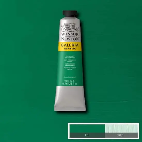Winsor & Newton&trade; Galeria Acrylic&trade;, 200mL Permanent Green Middle {3}