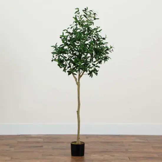 5ft. Potted Artificial Olive Tree {7}