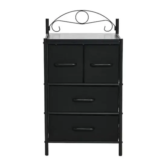 Household Essentials Victoria 32" 4-Drawer Dresser Black {5}