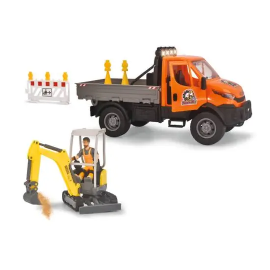 Dickie Toys Light & Sound Road Construction Playset {1}