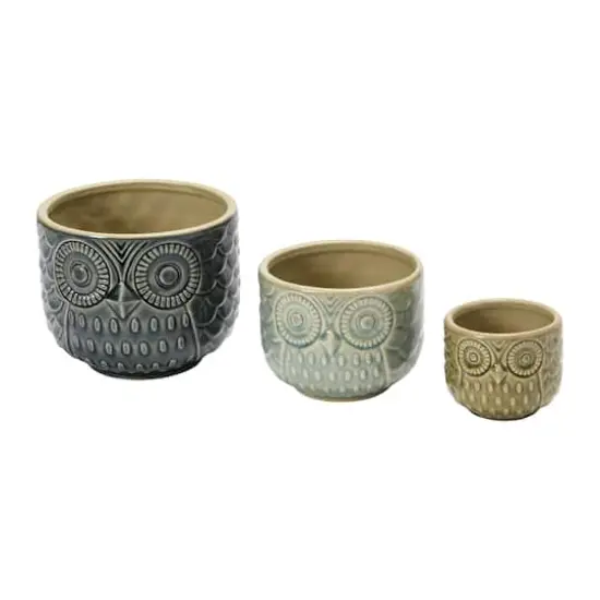 Hello Honey&reg; Decorative Stoneware Owl Containers {1}